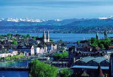 The Limmat River and Lake Zurich